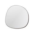 Tavella Square Wall Mirror in Brass Metal Frame on Matte Black, Maison Debrah, , ,