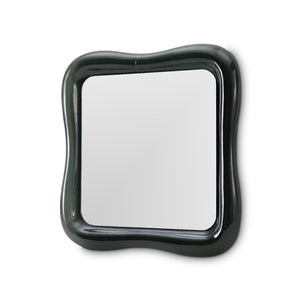 Fionelle Molten Dark Glass Mirror Panel with Black Backing, Maison Debrah, , ,