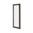 Maison Debrah Nivoria tall narrow mirror with light grey elm panel and matte nickel steel frame
