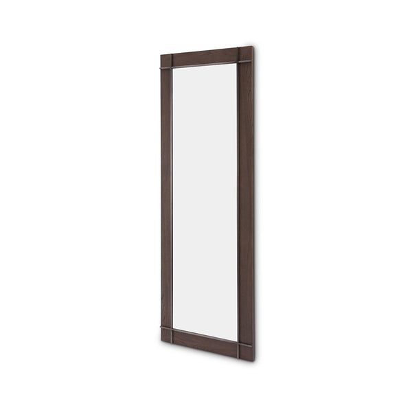 Nivoria Tall Mirror Panel with Light Grey Elm & Matte Nickel Frame, Maison Debrah, , ,