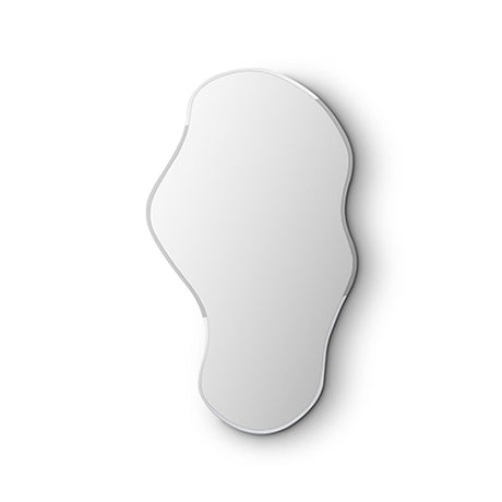 Torix Tall Clear Wall Mirror on Matte Cream Back Panel, Maison Debrah, , ,