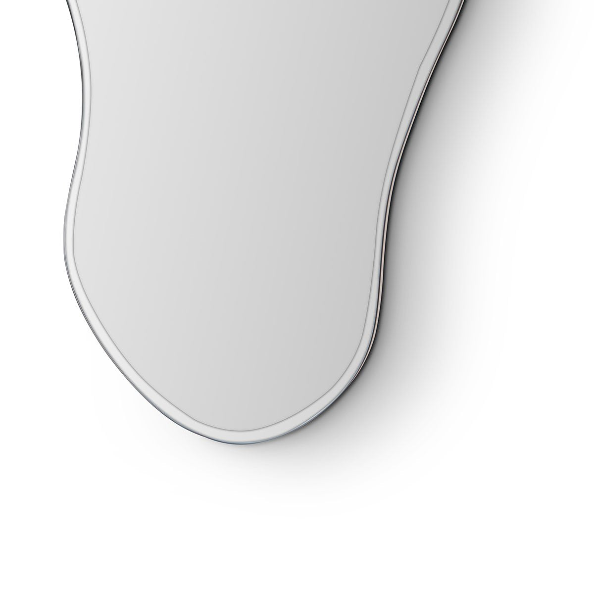 Torix Tall Clear Wall Mirror on Matte Cream Back Panel, Maison Debrah, , ,