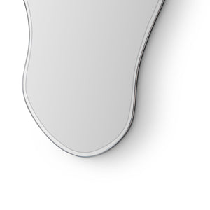 Torix Tall Clear Wall Mirror on Matte Cream Back Panel, Maison Debrah, , ,