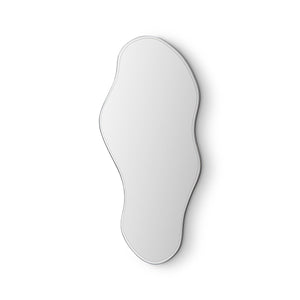 Torix Tall Clear Wall Mirror on Matte Cream Back Panel, Maison Debrah, , ,