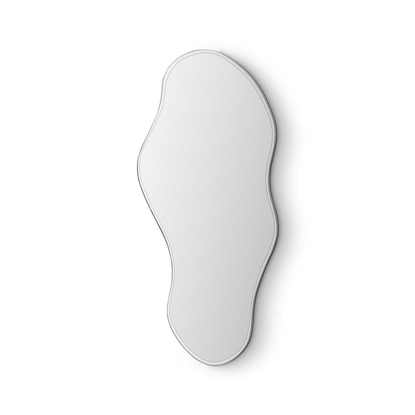Torix Tall Clear Wall Mirror on Matte Cream Back Panel, Maison Debrah, , ,
