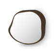 Vessa LED Backlit Wall Mirror on Walnut Veneer Panel, Maison Debrah, , ,