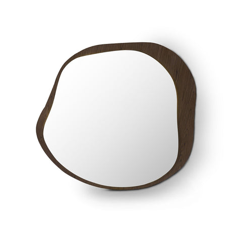 Vessa LED Backlit Wall Mirror on Walnut Veneer Panel, Maison Debrah, , ,