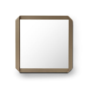 Miren Octagonal Mirror with Slim Brass Metallic Frame, Maison Debrah, , ,