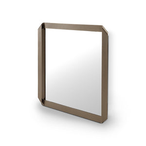 Miren Octagonal Mirror with Slim Brass Metallic Frame, Maison Debrah, , ,