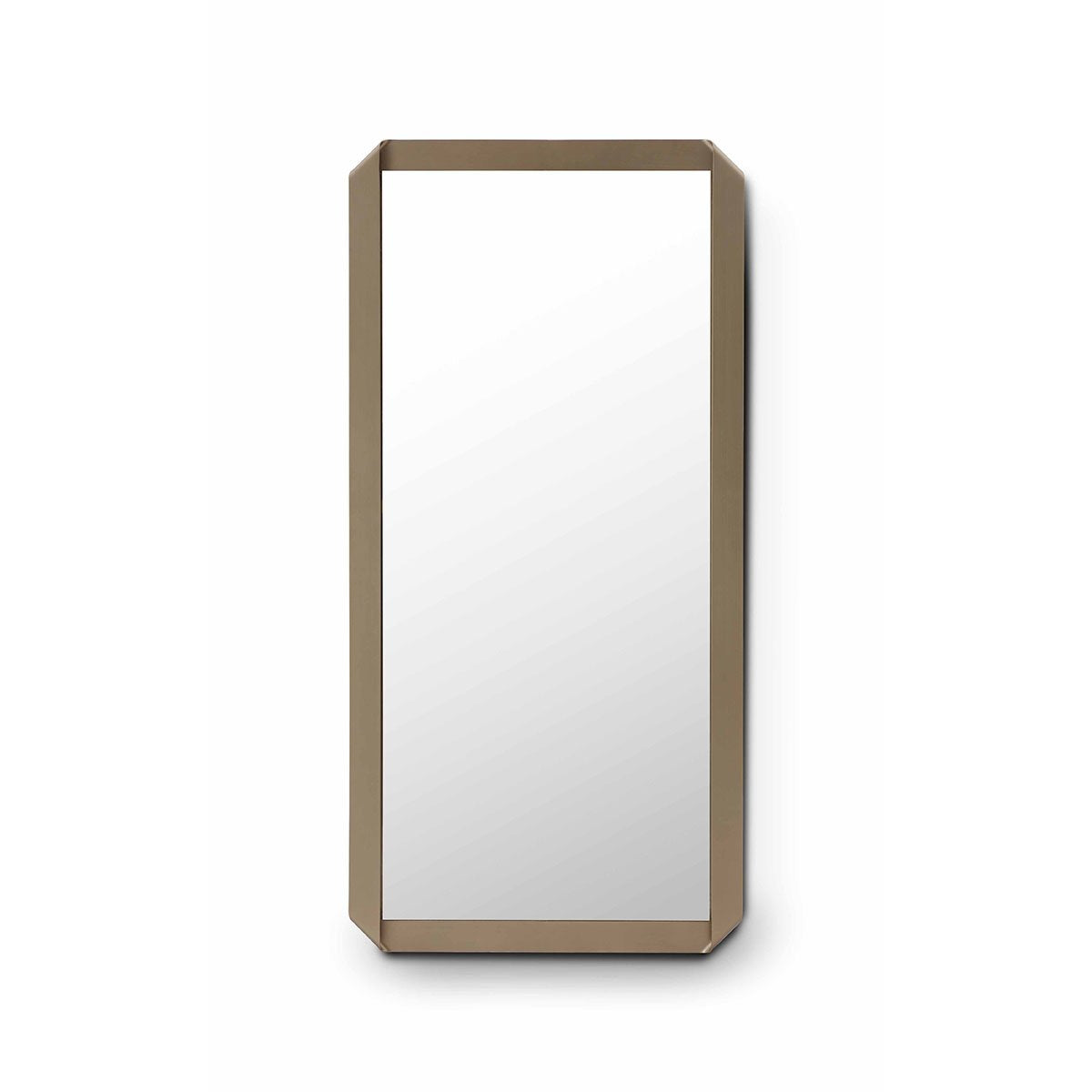 Miren Octagonal Mirror with Slim Brass Metallic Frame, Maison Debrah, , ,