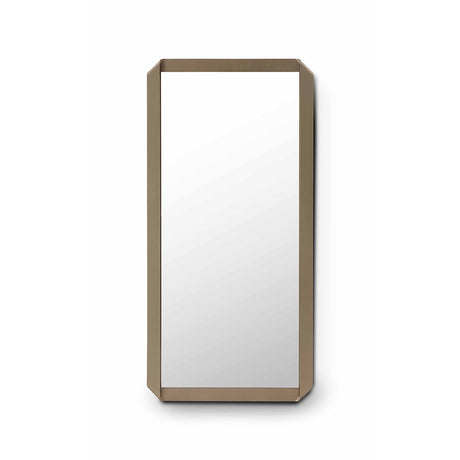 Miren Octagonal Mirror with Slim Brass Metallic Frame, Maison Debrah, , ,