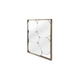 Maison Debrah Yavon wall mirror in a brushed bronze stainless steel frame