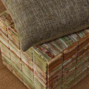 Castel Scatter Cushion – 50 x 50cm – Moss by Satara – view 2