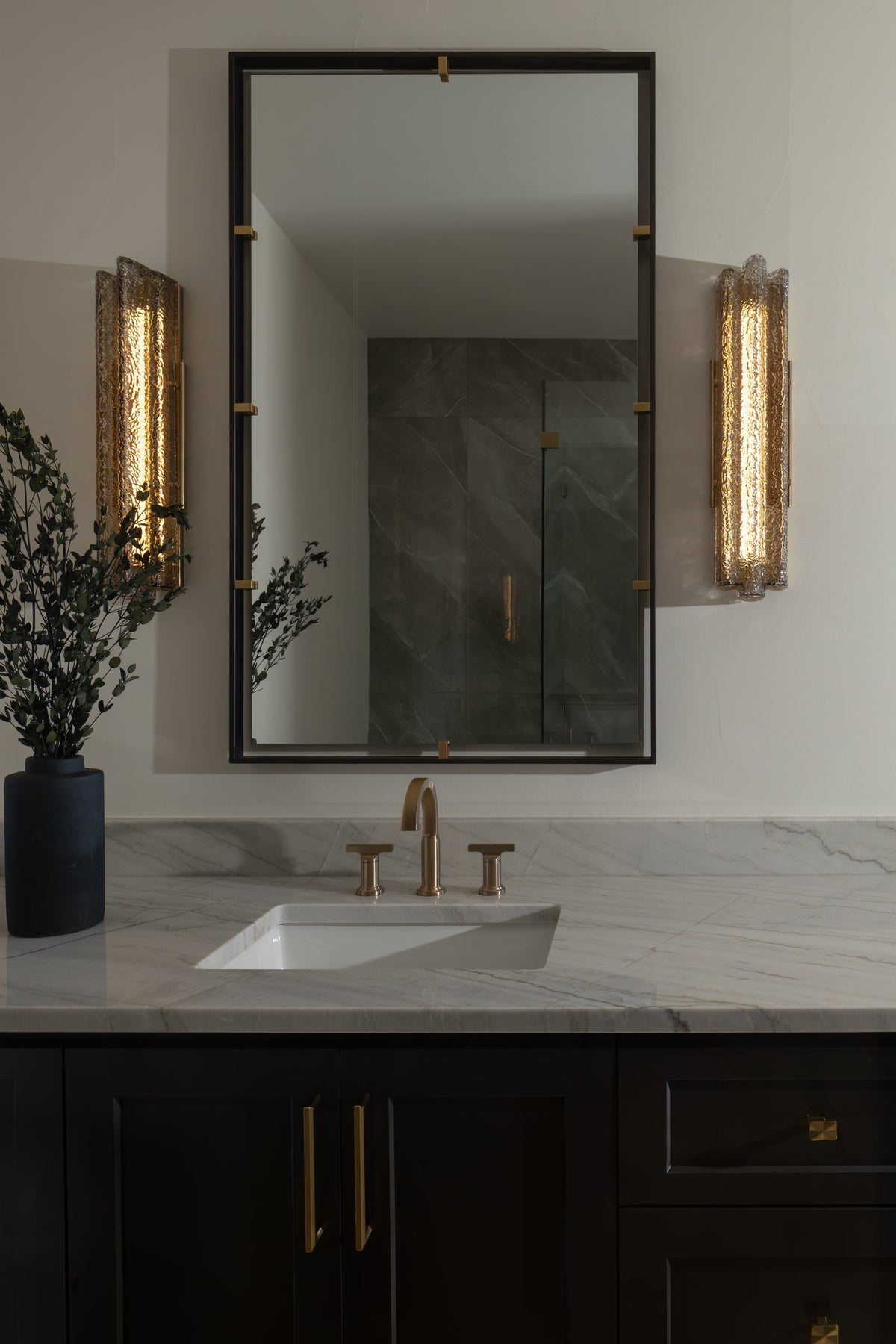 Carnelian Wall Sconce in Vintage Brass, Corbett Lighting, , ,