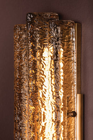 Carnelian Wall Sconce in Vintage Brass, Corbett Lighting, , ,