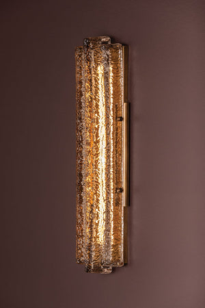 Carnelian Wall Sconce in Vintage Brass, Corbett Lighting, , ,