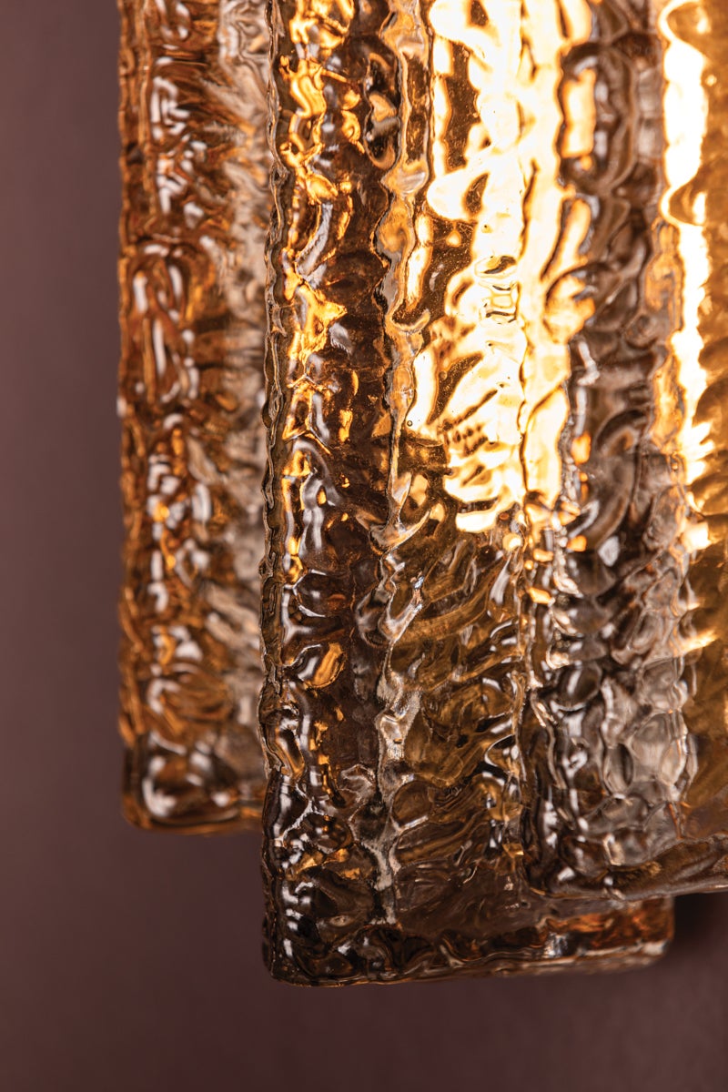 Carnelian Wall Sconce in Vintage Brass, Corbett Lighting, , ,