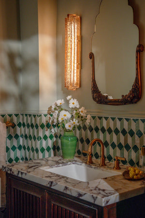 Carnelian Wall Sconce in Vintage Brass, Corbett Lighting, , ,