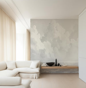 Printed wall mural example: Coastal Clouds by Olive et Oriel