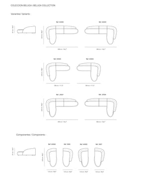 Beluga Belt Curved Modular Sofa, Cocolea, , ,