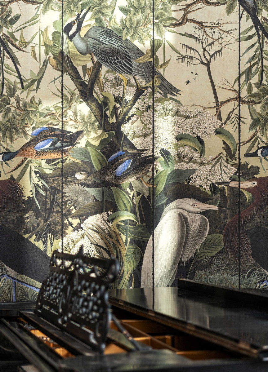 Danubian Tale Wallpaper, Cocolea Natty & Polly, Per roll (3 panels, 52 × 300 cm), ,