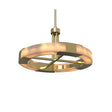 Evrae Round Alabaster Disc Pendant with Gold-Finish Steel, Maison Debrah, , ,