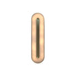 Maison Debrah Candeza slim vertical alabaster wall light with gold steel mount
