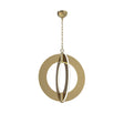 Maison Debrah Liorae round acrylic pendant light with stainless steel accents