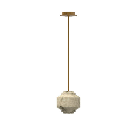 Maison Debrah Aubrelle round alabaster pendant light