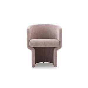 Nerion Barrel Back Upholstered Dining Chair in Warm Sand, Maison Debrah, , ,
