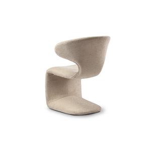 Aloura Sculptural Dining Chair in Faux Leather or Fabric, Maison Debrah, , ,