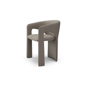Zephira Upholstered Dining Chair in Faux Leather or Textured Fabric, Maison Debrah, , ,