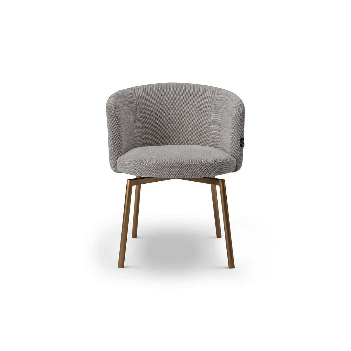 Lunelle Upholstered Dining Chair with Brushed Bronze Steel Legs, Maison Debrah, , ,