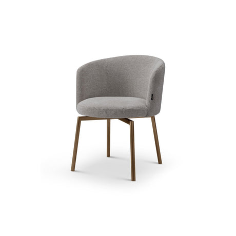 Lunelle Upholstered Dining Chair with Brushed Bronze Steel Legs, Maison Debrah, , ,