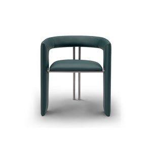 Elisara Faux Leather Dining Chair on Brushed Nickel Legs, Maison Debrah, , ,