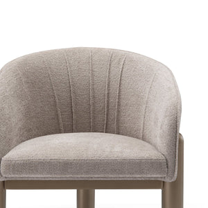 Avelisse Upholstered Dining Chair on Brushed Brass Legs, Maison Debrah, , ,