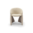 Cerlin Curved Upholstered Dining Chair with Shell Back, Maison Debrah, , ,
