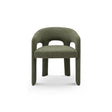 Selvor Curved Upholstered Dining Armchair in Textured Woven Fabric, Maison Debrah, , ,