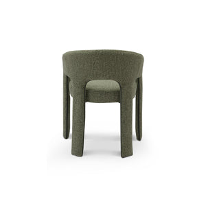 Selvor Curved Upholstered Dining Armchair in Textured Woven Fabric, Maison Debrah, , ,