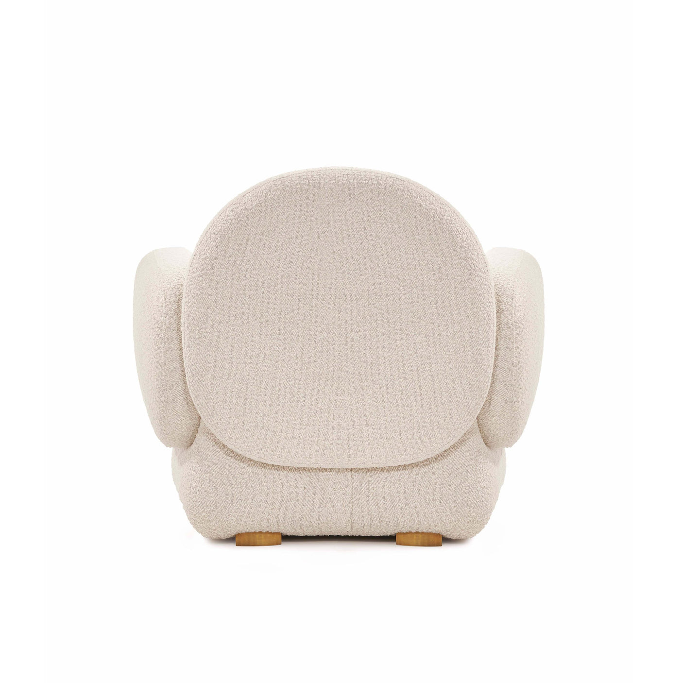 Dolce Armchair - Plush Ivory Boucle Fabric