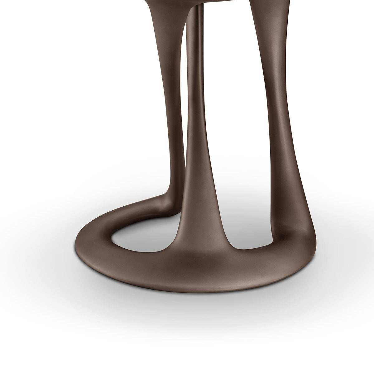 Solan Matte Travertine Side Table on Two-Tone Grey Base, Maison Debrah, , ,