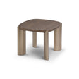 Lecce Square Dark Grey Elm Side Table with Brass Legs, Maison Debrah, , ,