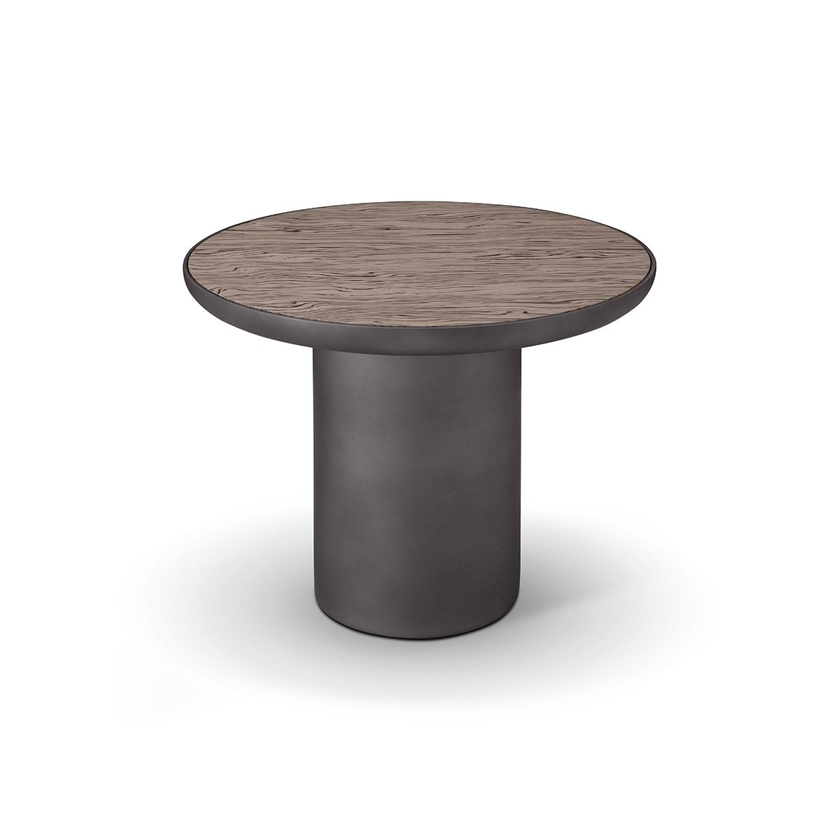 Bellevie Round Sapphire Marble Side Table with Soft Grey Frame, Maison Debrah, , ,