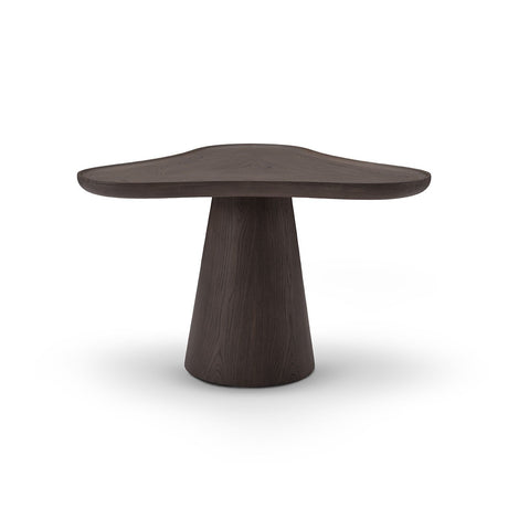 Maison Debrah Marve sculptural coffee table in dark grey elm veneer