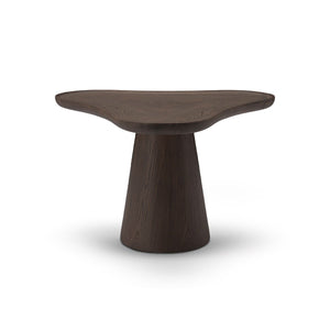 Maison Debrah Marve sculptural coffee table in dark grey elm veneer — view 2
