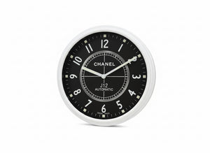 Black & White Decorative Wall Clock | 35cm Quartz – Luxury Logo Style, Cocolea, , ,