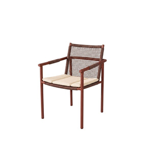 Elin Outdoor Dining Armchair – Almond/Earth by Satara – view 4