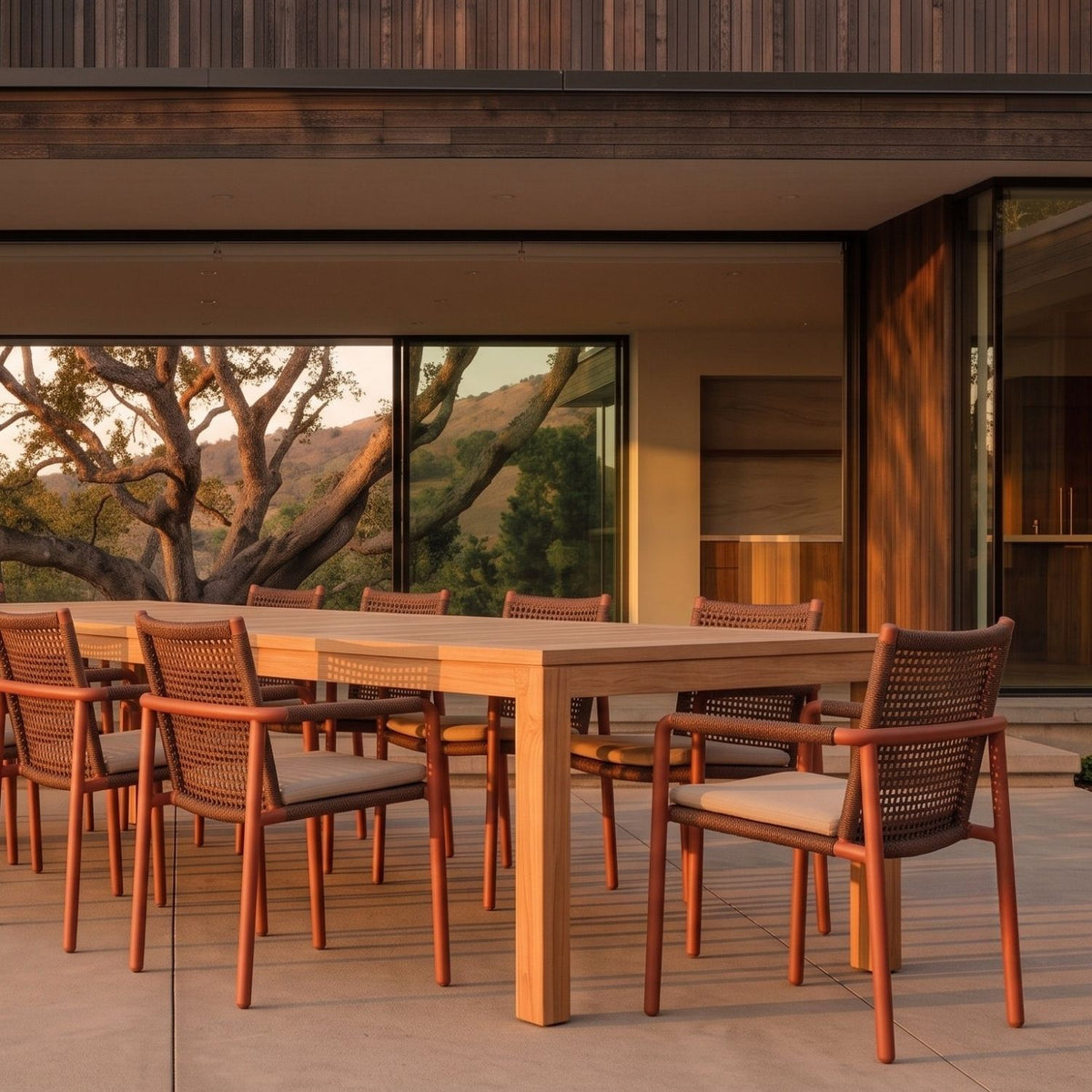 Elin Outdoor Dining Armchair – Almond/Earth by Satara – view 2