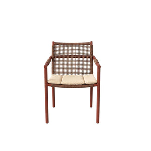 Elin Outdoor Dining Armchair – Almond/Earth by Satara