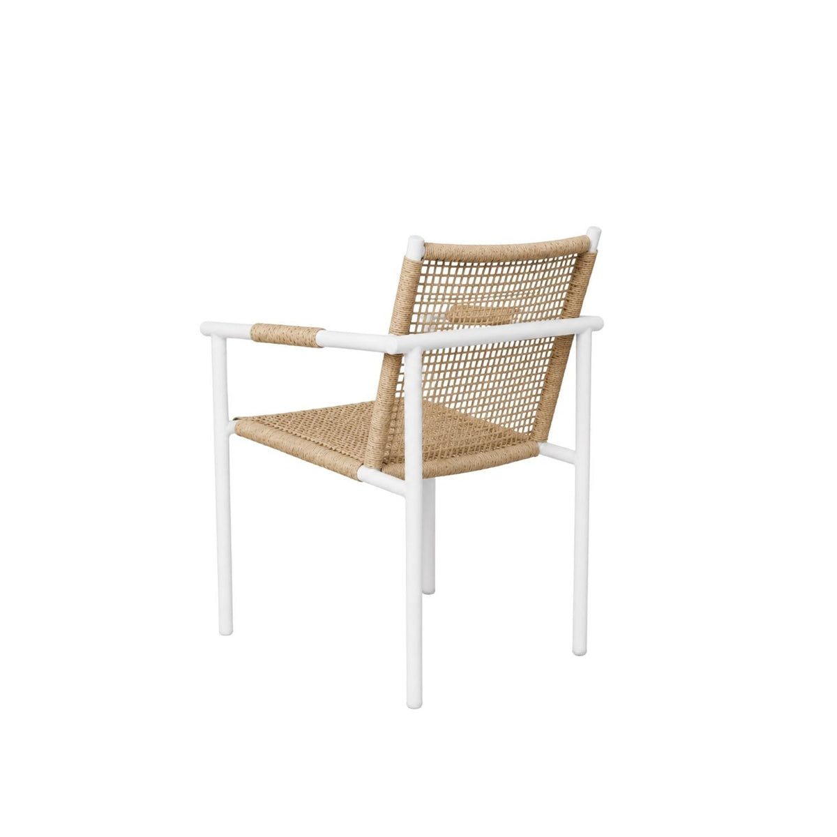 Elin Outdoor Dining Armchair – Clay/Chalk by Satara – view 4